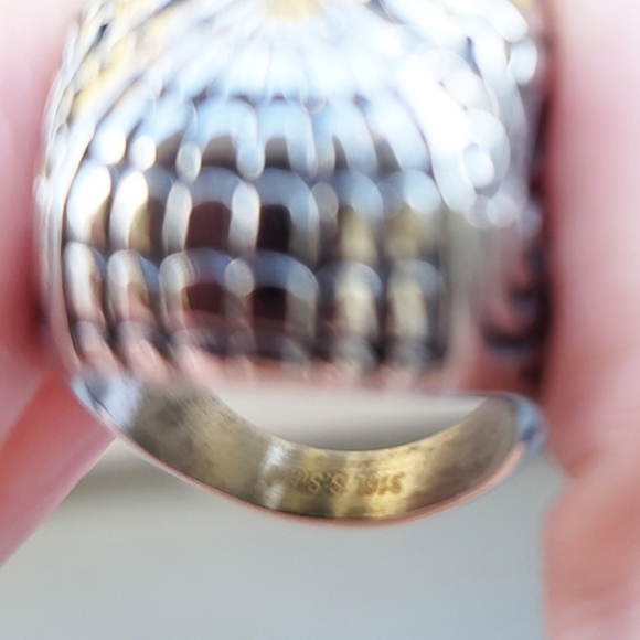 Sugar Skull Biker Ring | Rare Heavy Black Oxidized Gothic Sz 10 NWT - Picture 6 of 10